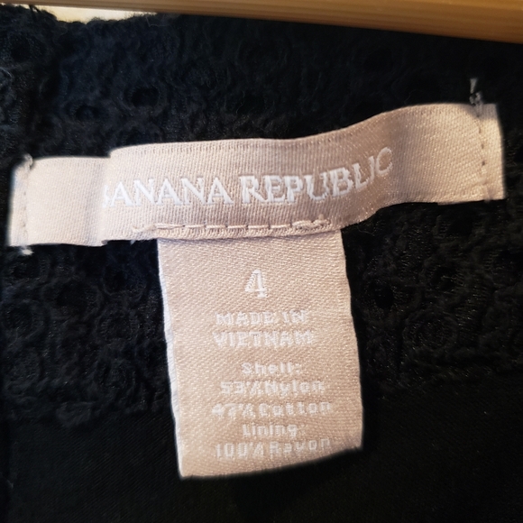 Banana Republic Eyelet Career Sleeveless Top Sz 4 - Picture 4 of 4